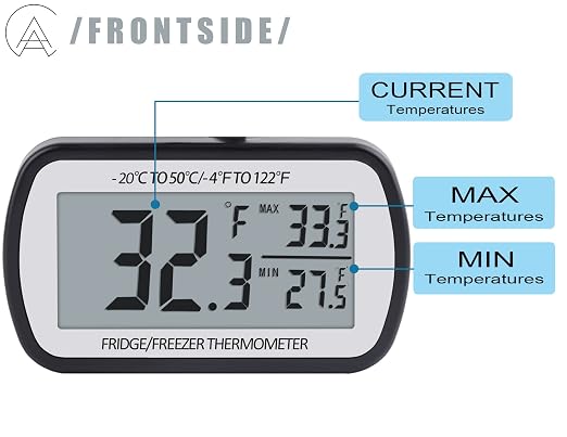 AEVETE Refrigerator Thermometer Digital Fridge Freezer Thermometer - Image 2