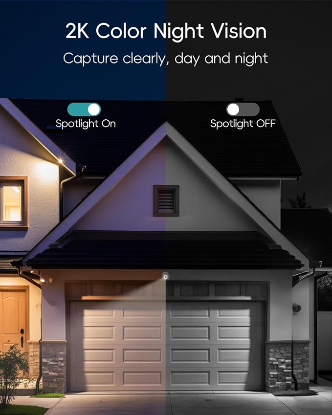 ZUMIMALL 2K 3MP Wired Camera for Home Security, 2.4G/5G WiFi Security Camera - Image 5
