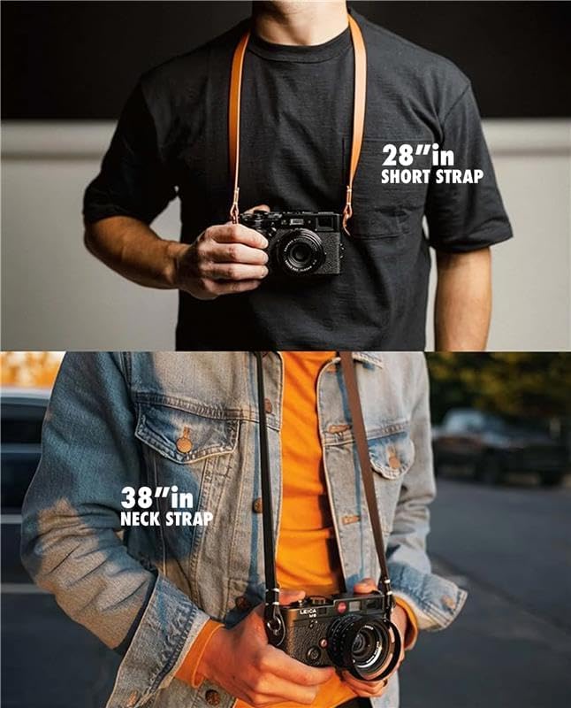 Evergreen Leather Camera Strap – Split Ring - Image 2