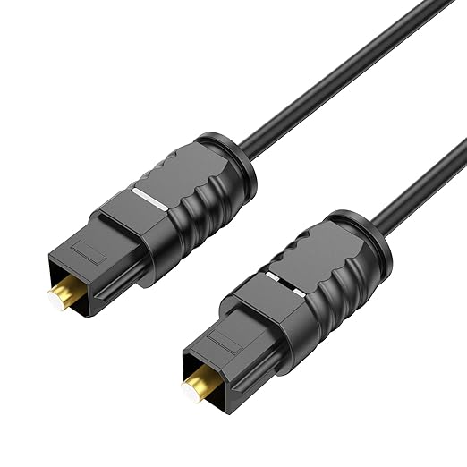 Digital Optical Audio Cable 3 feet, Fiber Optic Cable Ultra-Thin Cord, SPDIF by DteeDckDirect