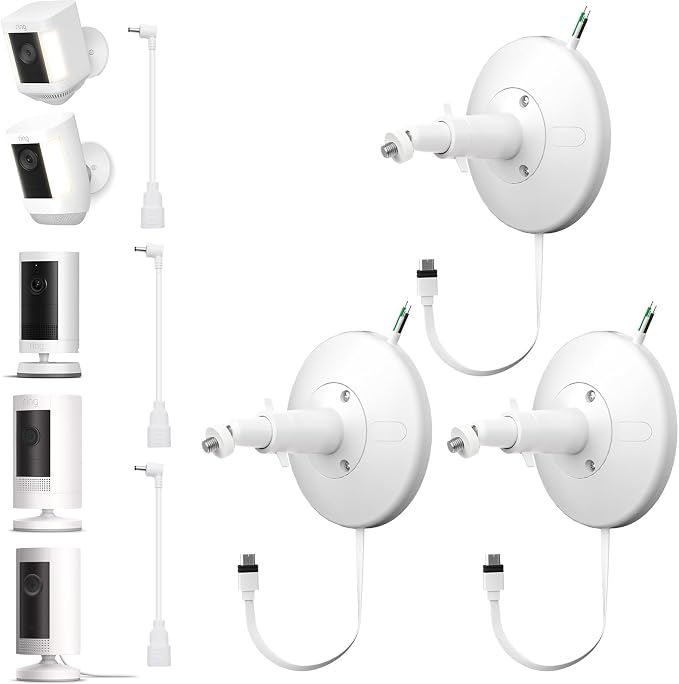 iTODOS Hardwired Kit for Ring Cams, IP67 Waterproof Design for Outdoor or by iTODOS