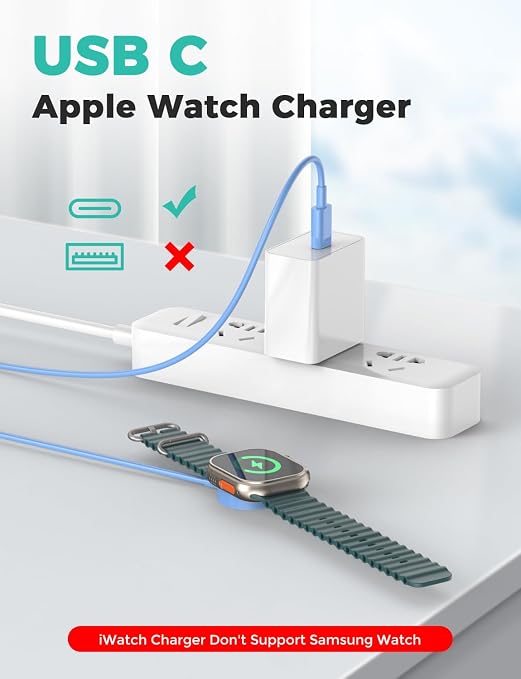 2026 Upgraded USB C for Apple Watch Charger Magnetic Fast Charging Cable - Image 2