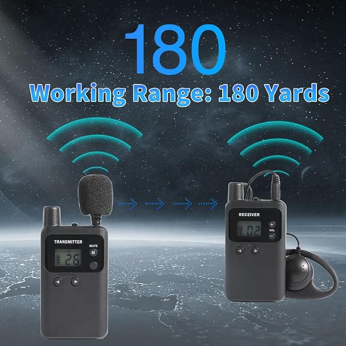 AGJ Wireless Tour Guide System, Tour Guide Microphone and Speaker, Tour Guide - Image 8
