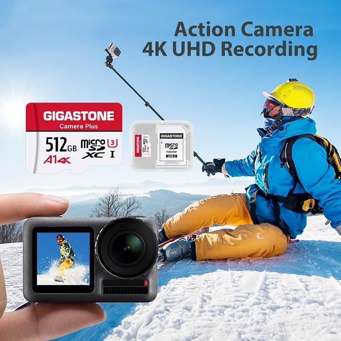 GIGASTONE 512GB Micro SD Card 2-Pack, Camera Plus, - Image 4