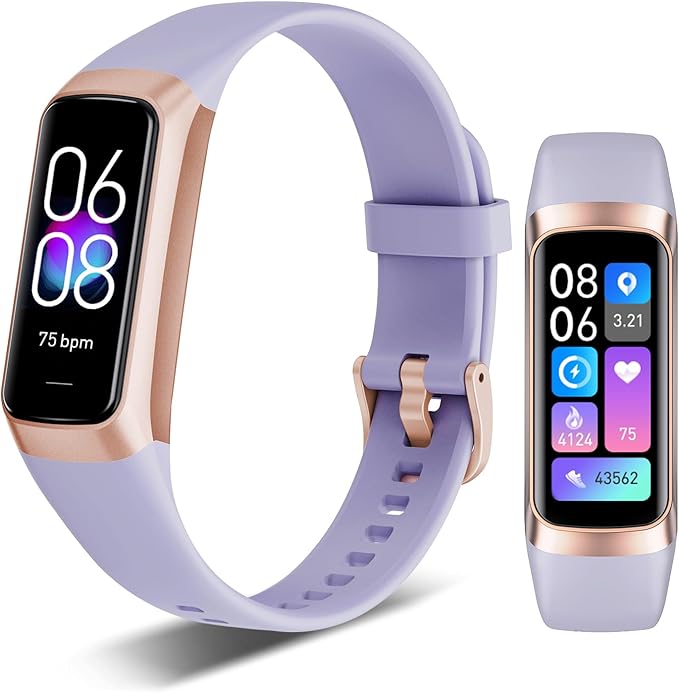 Fitness Tracker, 24/7 Heart Rate Blood Oxygen Blood Pressure Body Temp Monitor by Unknown