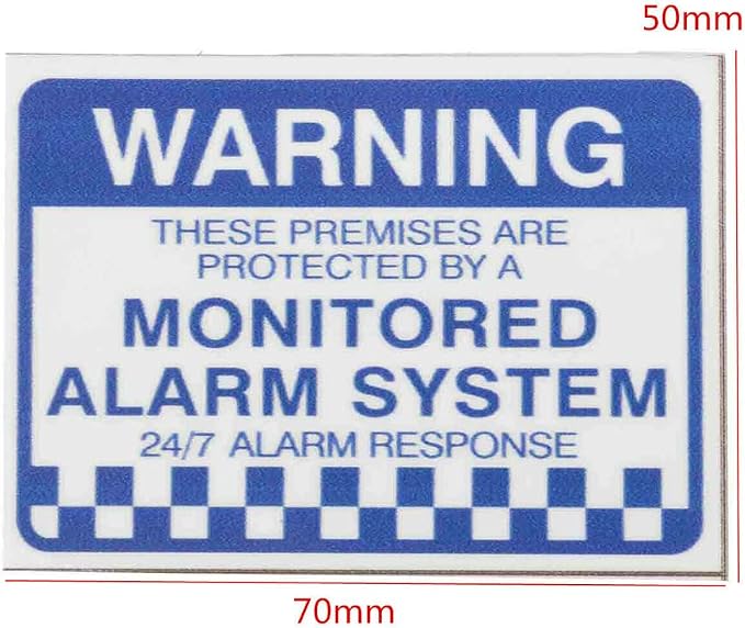 8pcs Security Alarm System Sign - Image 5