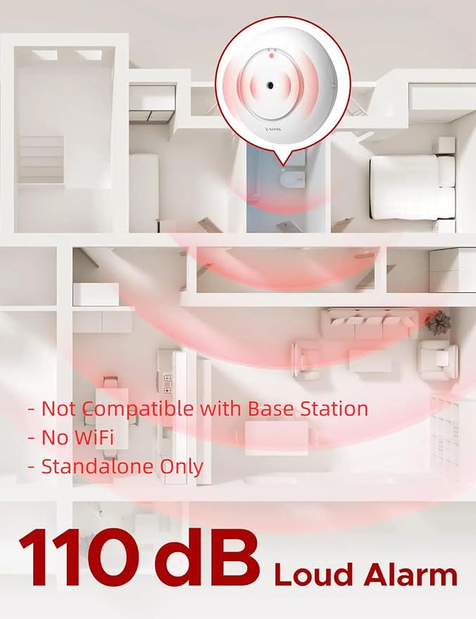 X-Sense Water Leak Detector for Basements, No WiFi, Not Compatible - Image 2
