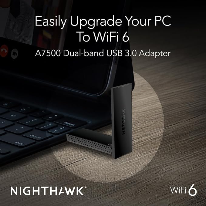 NETGEAR Nighthawk WiFi 6 USB 3.0 Adapter – AX1800 Dual-Band Wireless Gigabit - Image 2