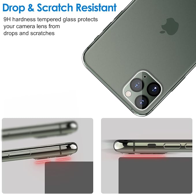 JETech Camera Lens Protector for iPhone 11 Pro Max 6.5-Inch and iPhone 11 Pro - Image 7