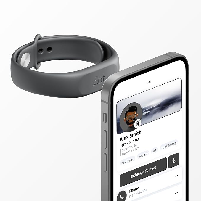 dot. Band - Digital Business Card Wristband - Tap Compatible by dotcards
