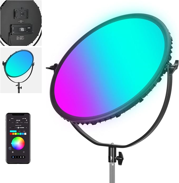 NEEWER 18" RGB LED Round Panel Video Light by Neewer