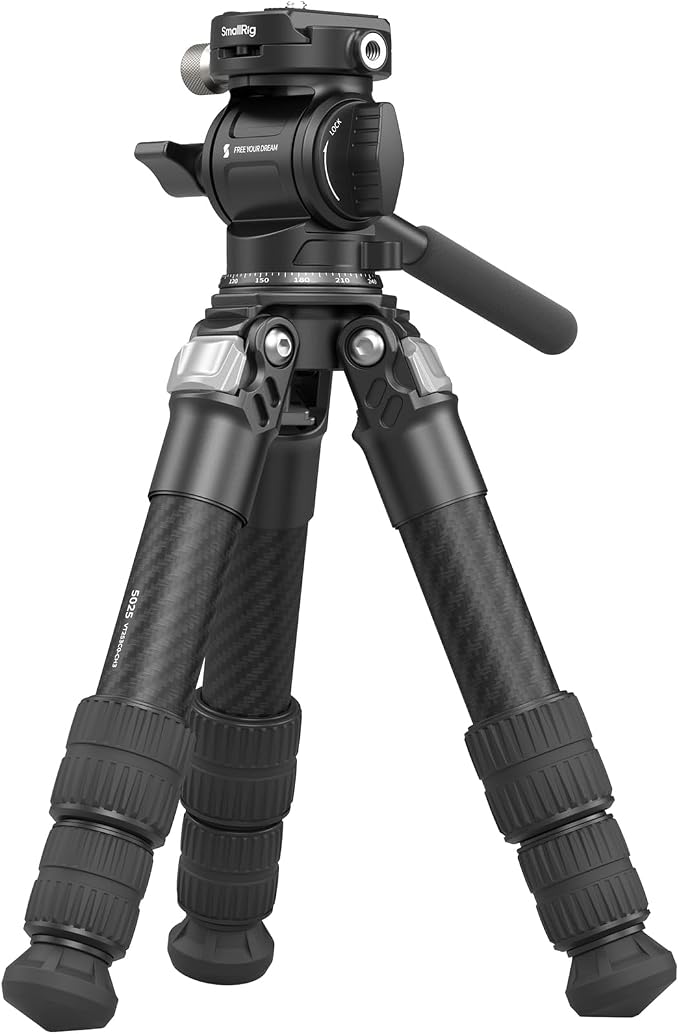 SmallRig Portable Carbon Fiber Tabletop Tripod Kit, Built-in QR Plate by SmallRig