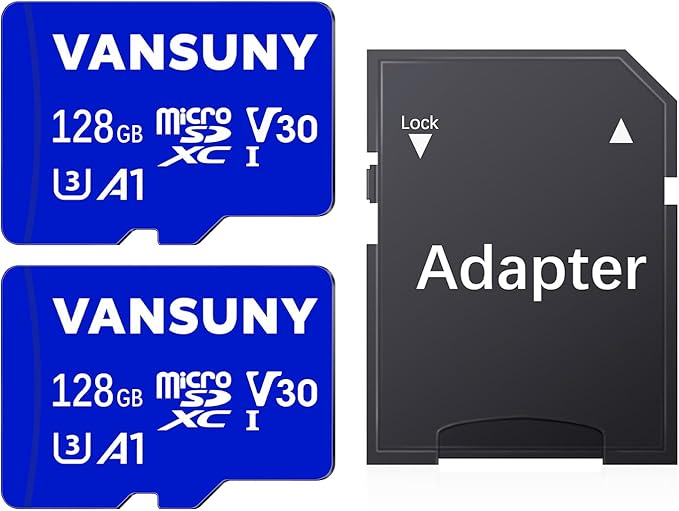 Vansuny Micro SD Card 128GB 2 Pack microSDXC Memory Card by VANSUNY