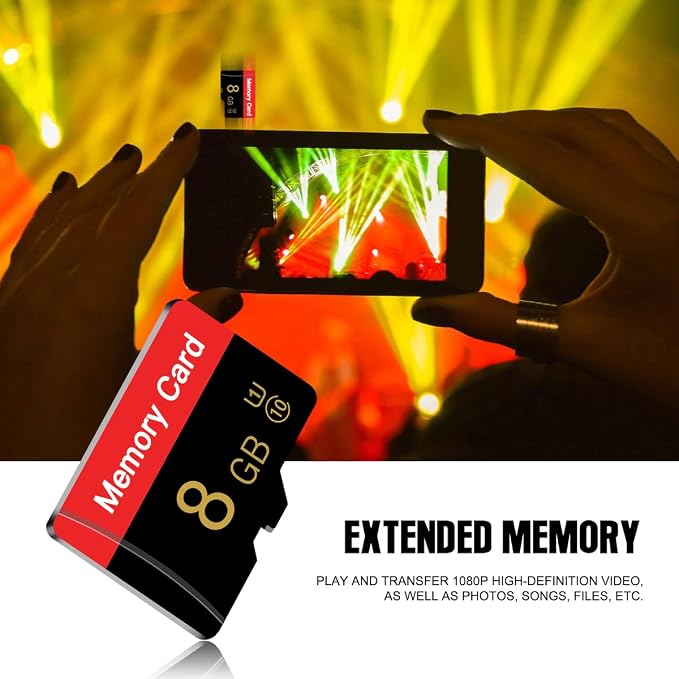 Micro Memory Card 8 GB with Adapter, C10/U1/UHS-I/A1 TransFlash Card, TF Card - Image 5