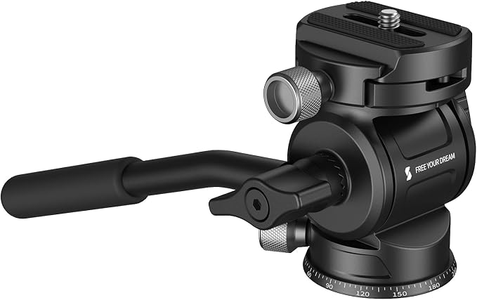 SmallRig CH3 Video Head, Tripod Fluid Head Pan Tilt Head by SmallRig