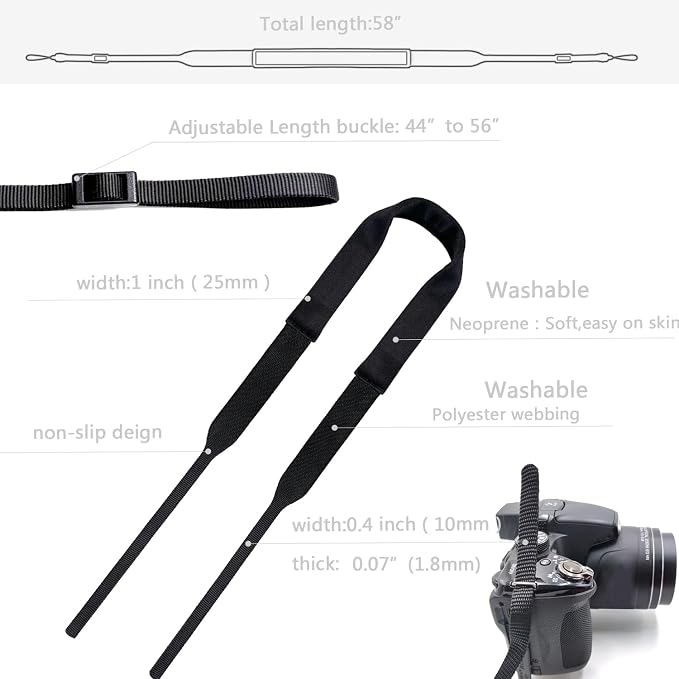 Camera Neck Strap Thin, Binocular Strap - Image 6