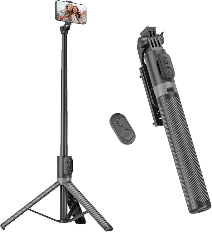 71” Phone Tripod & Selfie Stick, Portable All in One Extendable Cell Phone by Unknown