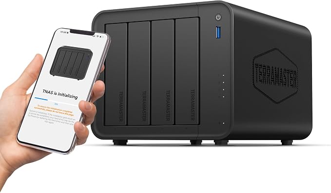 TERRAMASTER F4-425 4-Bay NAS Storage – Intel x86 Quad-Core CPU, 4GB RAM by TerraMaster