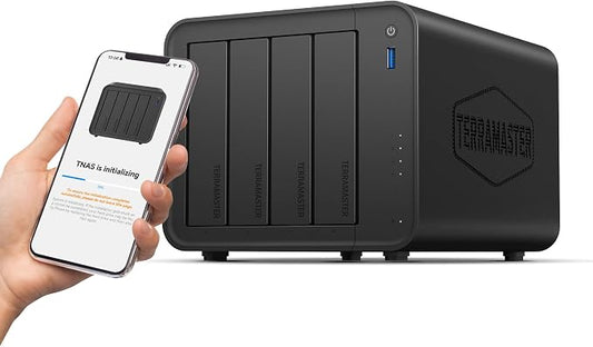 TERRAMASTER F4-425 4-Bay NAS Storage – Intel x86 Quad-Core CPU, 4GB RAM by TerraMaster