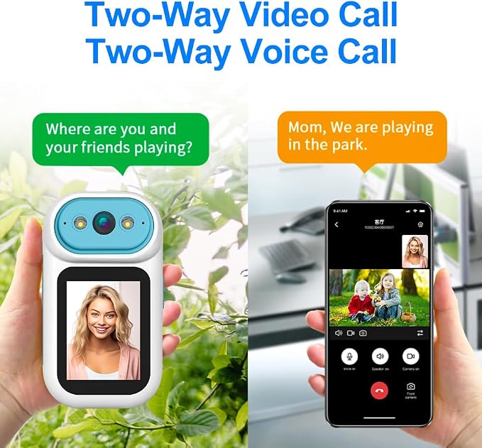 Video Calling Handheld Security Camera Indoor, Nanny Camera Baby Camera Pet - Image 4