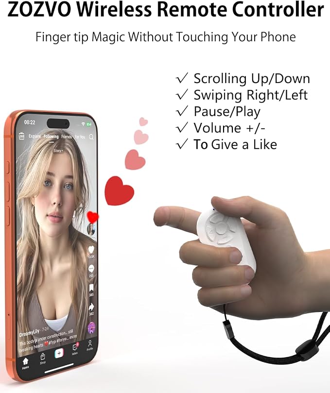 Wireless Remote Controller for iOS/Android Bluetooth Remote Control for TikTok - Image 2