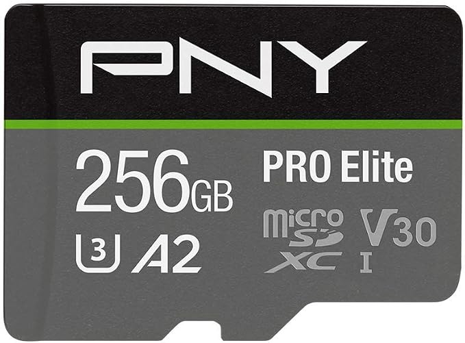 PNY P-SDU256V32100PRO-GE 256GB PRO Elite Class 10 U3 V30 microSDXC Flash Memory by PNY