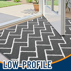 OLANLY Front Door Mat 48x32, Low-Profile Easy Clean Doormat - Image 3