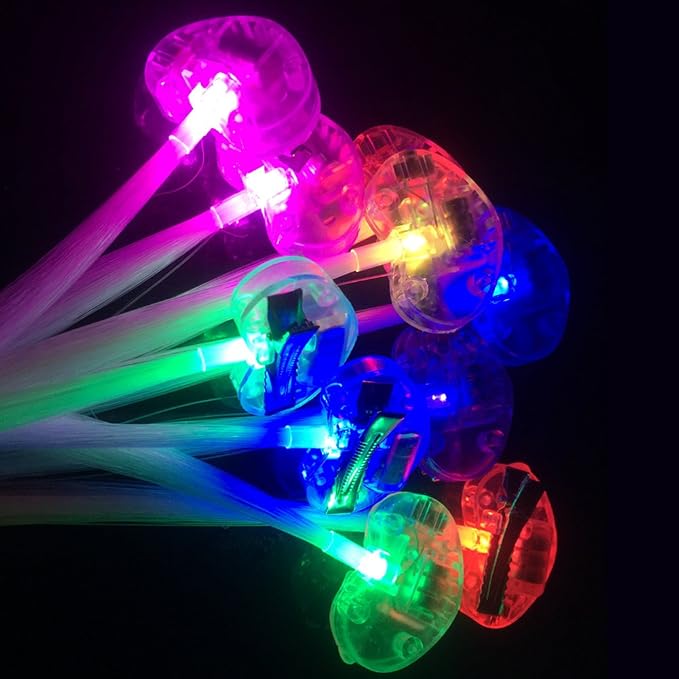 LED Flashing Fiber Optic Hair Accessories - Image 3