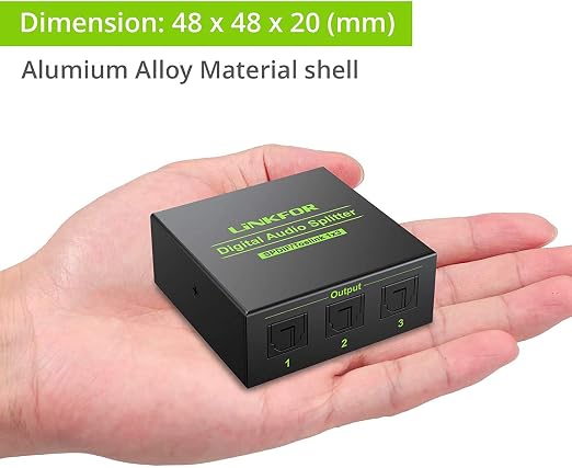 LiNKFOR 3 Port Toslink Splitter - Image 6