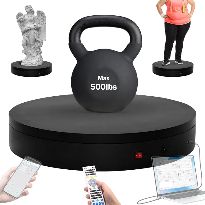 Programmable Large Motorized Electric Turntable Command-Controlled Rotating by ComXim