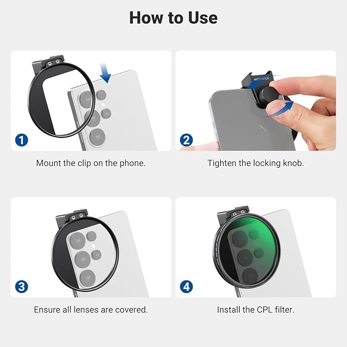 NEEWER 67mm Phone CPL Filter - Image 8