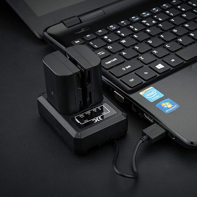 JJC DMW-BLF19 & DMW-BLK22 Battery Charger USB Dual Slot - Image 7