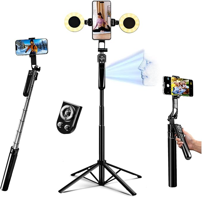 Auto Face Tracking Selfie Stick Tripod by Home