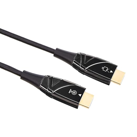Amazon Basics HDMI Fiber Optic Cable, 18Gbps High-Speed, 48-Bit Color, Slim and by AmazonBasics