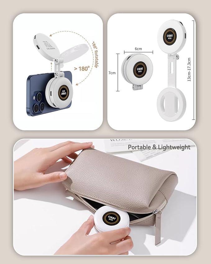 Magnetic Portable Selfie Light for iPhone - Image 4