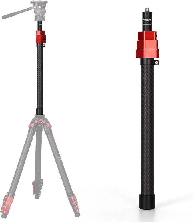 IFOOTAGE Carbon Fiber Camera Pole, 37-108cm/14.6-42.5in Extension Tube - Image 2