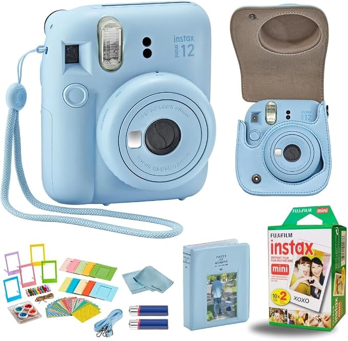 Fujifilm Instant Mini 12 Camera + Accessory Bundle & Compatible Custom Case + by FUJIFILM