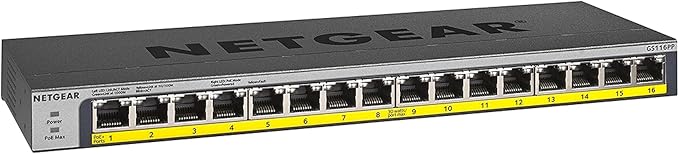 NETGEAR 16-Port Gigabit Ethernet Unmanaged PoE Switch - by NETGEAR