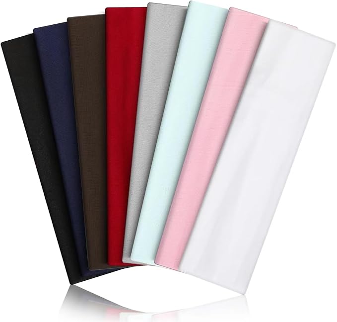 8PCS Summer-Exclusive Non Slip Sports Elastic Soft Running Fashion Headbands by VANRUIDFashionSportHeadbands