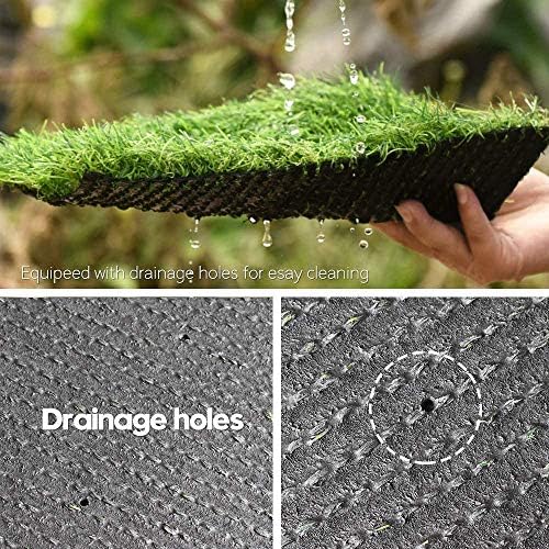 Deluxe Realistic Artificial Grass Turf 11FTX50FT, 1.37" Thick 70 oz Face Weight - Image 4