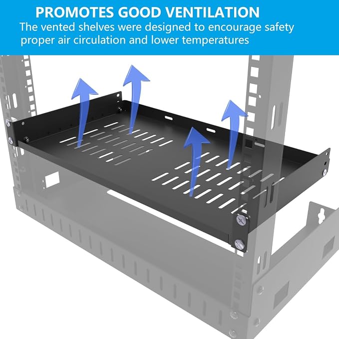 1U Disassembled Universal Server Rack Shelf Steel - Image 4