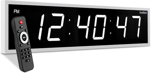 Ivation Oversized 24" Large Digital LED Clock | Big Digital Clock by Ivation