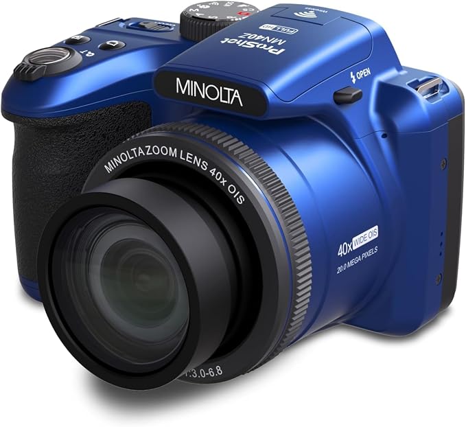 Minolta MN40Z 20MP Digital Camera – 40x Optical Zoom, 1080p FHD Video, 3.0" LCD - Image 7