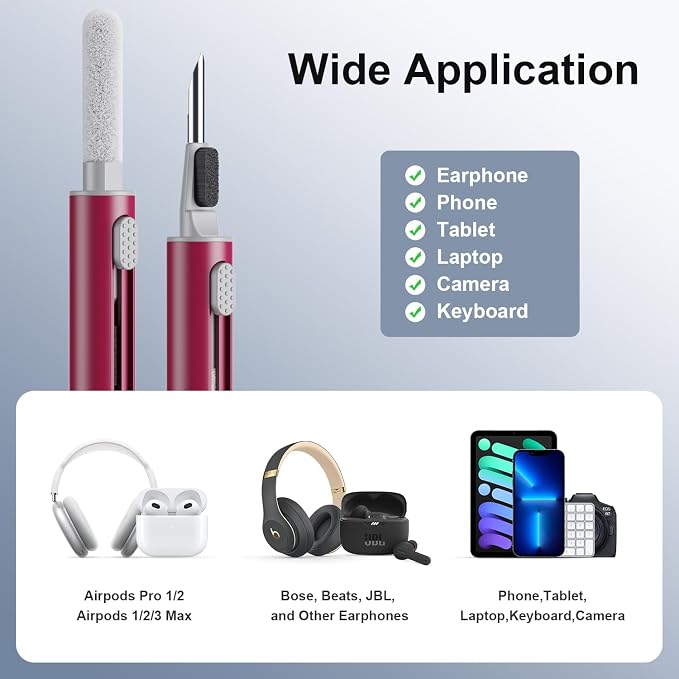 Hyashee Cleaner Kit for Airpods Pro 1 2 3 Multi-Function Cleaning Pen - Image 5