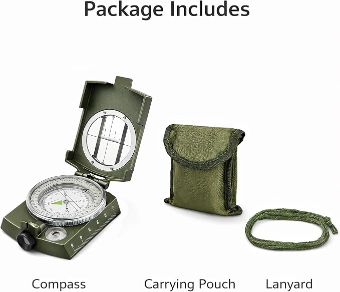 Military Lensatic Compass, Hiking Compass - Image 6