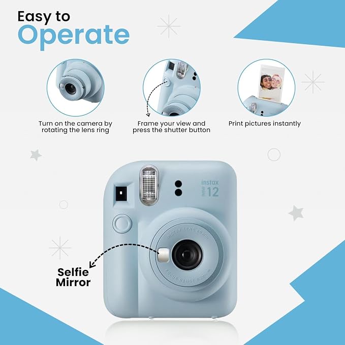 Fujifilm Instant Mini 12 Camera + Accessory Bundle & Compatible Custom Case + - Image 4