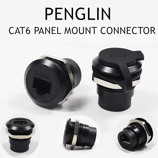 PENGLIN 2Pack RJ45 Panel Mount Coupler, Ethernet LAN Pass Through Connector - Image 2