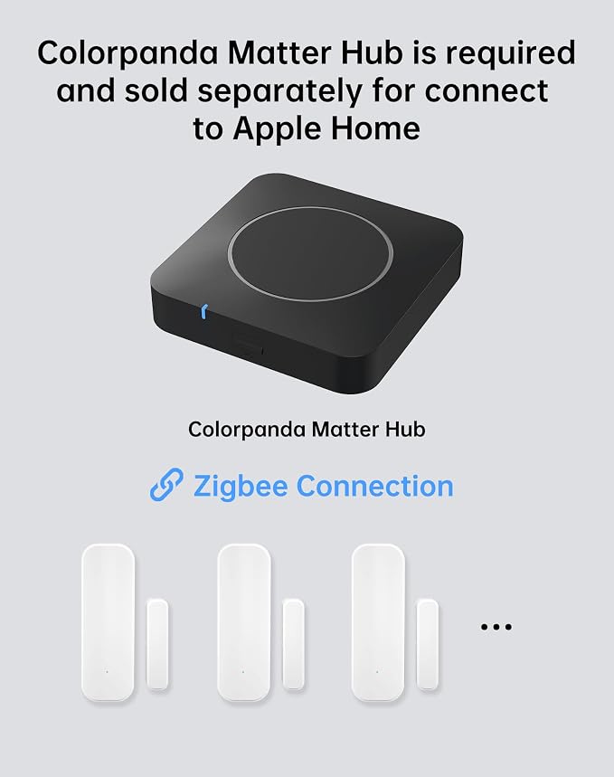 Zigbee Door and Window Sensor, Wireless Mini Contact Sensor, Home Automation - Image 2