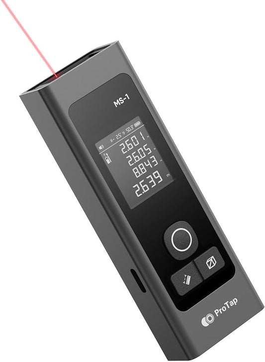 Laser Measure - 393 FT Laser Distance Meters, Type-C Rechargeable Laser by ProTap