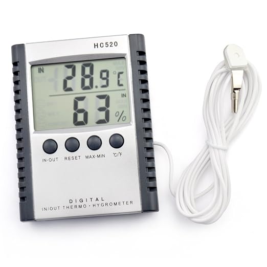 iKKEGOL Digital Indoor Outdoor in/Out Wall Mount Monitor Sensor LCD Temperature - Image 4